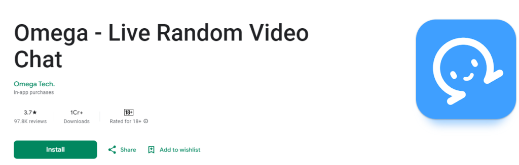 2024 09 28 122302 omega live random video chat apps on google play screenclip